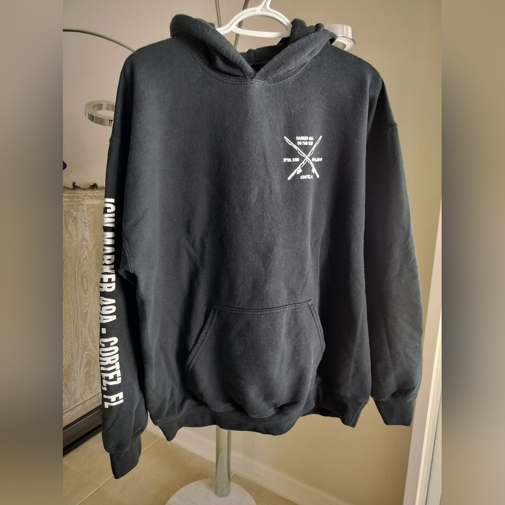 Black Graphic Hoodie, Floridian Restaurant.